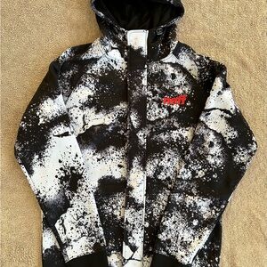 Neff Black and White Splatter Ski Jacket